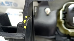 Торпедо передняя панель с AIRBAG Lincoln MKZ 13-20 черная кожа, сломаны крепления, царапины
