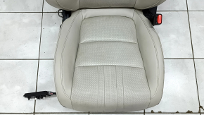 Пассажирское сидение Honda Accord 18-22 с airbag, электро, кожа, светло-серое, подогрев и вентиляция, отсутствует боковая накладка, сломано управление, под чистку