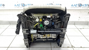 Пассажирское сидение Honda Accord 18-22 с airbag, электро, кожа, светло-серое, подогрев и вентиляция, отсутствует боковая накладка, сломано управление, под чистку