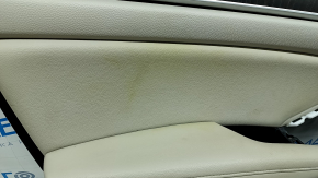 Placă uși față stânga Honda Accord 19-22 negru-gri, cotiera piele gri, inserție lemn, zgârieturi, pentru curățat