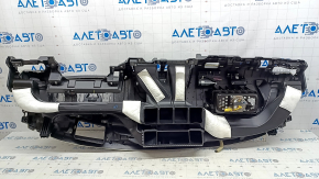 Торпедо передняя панель с AIRBAG Honda Accord 18-22 черная, под проекцию, с накладками