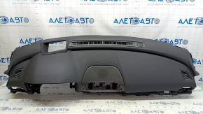Торпедо передняя панель с AIRBAG Honda Accord 18-22 черная, под проекцию, с накладками