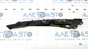 Накладка переднего бампера под фару правая Honda Accord 18-20 черный глянец, песок