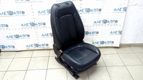 Водительское сидение Lincoln MKZ 17-20 без airbag, электрическое, подогрев, вентиляция, кожа черная, вмятины, трещины, под чистку