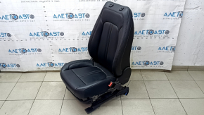 Пассажирское сидение Lincoln MKZ 17-20 без airbag, электрическое, подогрев, вентиляция, кожа черная, трещины в каркасе, вмятины, под чистку
