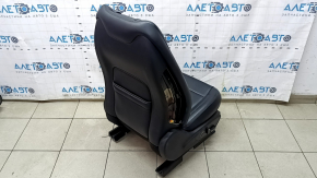 Пассажирское сидение Lincoln MKZ 17-20 без airbag, электрическое, подогрев, вентиляция, кожа черная, трещины в каркасе, вмятины, под чистку