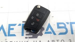 Ключ VW Jetta 20-26 4 кнопки, раскладной, царапины