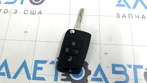 Ключ VW Jetta 20-26 4 кнопки, раскладной, царапины