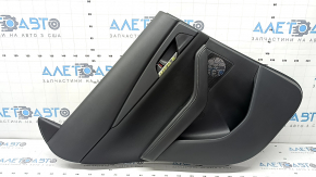 Ornamente ușă spate stânga Mazda CX-30 20-23 negru, inserție stofă neagră, cotiera piele neagră, cu mâner