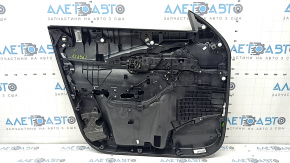 Ornamente ușă față dreapta Mazda CX-30 20-23 negru, inserție stofă neagră, cotiera piele neagră, cu mâner, zgârieturi