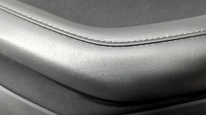 Ornamente ușă față dreapta Mazda CX-30 20-23 negru, inserție stofă neagră, cotiera piele neagră, cu mâner, zgârieturi