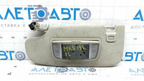 Козырек левый Ford Fusion mk5 17-20 светло-серый, без крючка, с подсветкой, без заглушки, под чистку