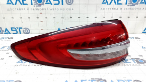 Фонарь внешний крыло левый Ford Fusion mk5 17-20 дефект хрома
