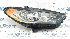 Фара передняя правая Ford Fusion mk5 17-20 галоген, с блоком DRL