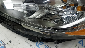 Фара передняя левая Ford Fusion mk5 17-20 галоген, с блоком DRL, скол, царапины
