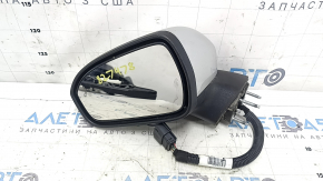 Oglindă laterală stângă completă Ford Fusion mk5 17-20 5 pini, BSM, încălzită, argintie, zgârieturi pe sticlă