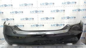 Бампер задний голый Toyota Camry v40 07-11 3.5 графит 1G3 примят, надрывы, сломаны крепления, царапины