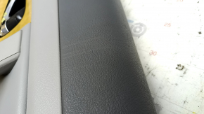 Placă uși spate dreapta Toyota Camry v40 gri, cotiera piele gri, inserție din lemn, plastic alb, zgârieturi, necesită curățare, piele crăpată