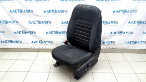 Водительское сидение Ford Fusion mk5 17-20 без airbag, электро, ткань черная, контакт с водой, под химчистку