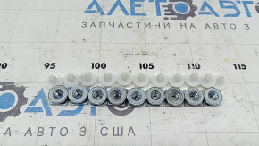Решетка радиатора grill с эмблемой Mitsubishi Outlander 22-26 хром молдинги с уплотнителями