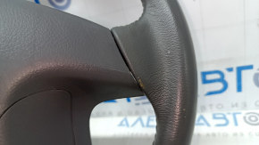 Руль голый Toyota Camry v40 кожа, серый, без кнопок, без управления круизом, царапины, потерт