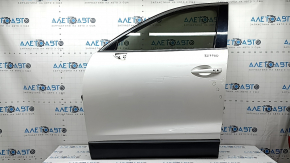 Дверь в сборе передняя левая Mazda CX-9 16-23 keyless, триплекс, белый 25D, тычки