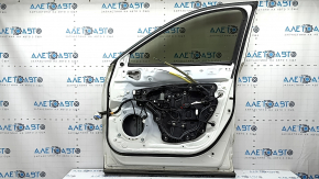 Дверь в сборе передняя правая Mazda CX-9 16-23 keyless, триплекс, белый 25D, тычки