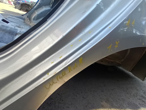 Четверть крыло задняя левая Ford Fusion mk5 13-20 на кузове, серебро, примята, вмятины, шпакля