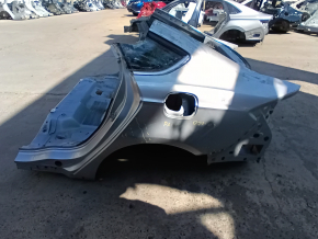 Aripă spate stânga Ford Fusion mk5 13-20 pe caroserie, argintiu, îndoit, lovituri, chit