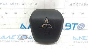 Подушка безопасности airbag в руль водительская Mitsubishi Outlander 22-26 черная, ржавый пиропатрон