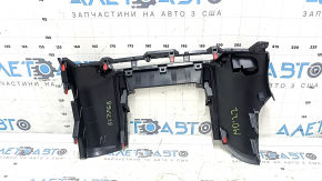 Накладка торпеды нижняя центральная Mitsubishi Outlander 22-26 черная, царапины, побелел пластик на креплении