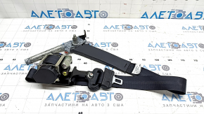 Водительский ремень безопасности с натяжителем Mitsubishi Outlander 22-26 черный, контакт с водой