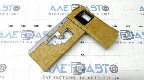 Накладка шифтера КПП Toyota Camry v40 под светлое дерево, без кнопок подогрева, с заглушкой царапины