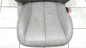 Scaun pasager Toyota Camry v40 07-09 cu airbag, piele gri, electric, încălzit, crăpat, curățat chimic, lovit, plastic albit, zgârieturi