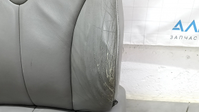 Водительское сидение Toyota Camry v40 07-09 с airbag, кожа серое, электро, подогрев, без подголовника, потрескано, под химчистку, примято, побелел пластик, царапины