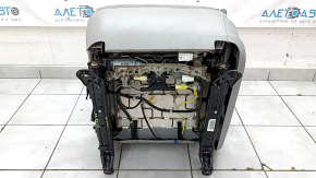 Водительское сидение Toyota Camry v40 07-09 с airbag, кожа серое, электро, подогрев, без подголовника, потрескано, под химчистку, примято, побелел пластик, царапины