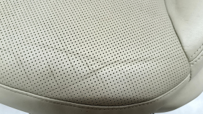 Водительское сидение Mazda CX-9 16-17 без airbag, электрическое, подогрев, кожа бежевая перфорация, без подголовника, примято, потрескано, под химчистку