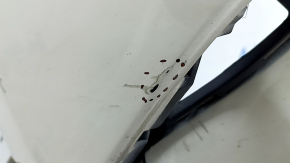 Бампер передний голый Mazda CX-9 16-23 Тайвань, CHL, без парктроников, белый, трещина, царапины