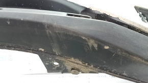 Бампер передний голый Mazda CX-9 16-23 Тайвань, CHL, без парктроников, белый, трещина, царапины