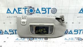 Козырек правый Ford Edge 15-24 серый, с подсветкой, без крючка