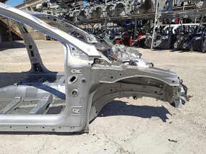 Четверть передняя правая Ford Fusion mk5 17-20 с кронштейном, на кузове, серебро, замята стойка
