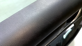 Обшивка двери карточка задняя левая Honda Accord 18-18 черная, подлокотник и вставка кожа, царапины
