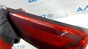 Фонарь внешний крыло левый Mazda CX-9 16-23 без проводки, нет фрагмента, сломаны крепления, пробит корпус, царапины