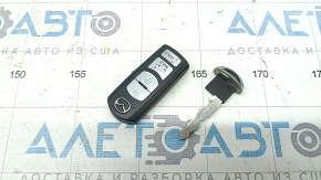Ключ Mazda CX-9 16-20 smart, 4 кнопки, полез хром, царапины