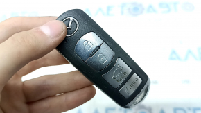 Ключ Mazda CX-9 16-20 smart, 4 кнопки, полез хром, царапины