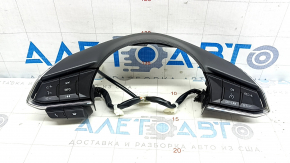 Кнопки управления на руле Mazda CX-9 16-21 полез хром, царапины на хроме