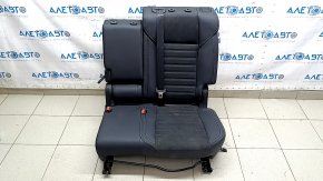 Scaune spate, rândul 2, stânga, Mitsubishi Outlander 22-25 fără airbag, cusături combinate din piele, gri negru, daune provocate de apă, pentru curățare