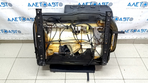 Задний ряд сидений 2 ряд левый Mitsubishi Outlander 22-26 без airbag, комбинированная кожа черная серая строчка, повреждение водой