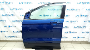 Дверь в сборе передняя левая Ford Edge 15-24 синий B3, keyless