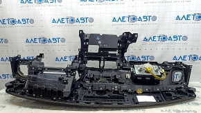 Торпедо передняя панель с AIRBAG Mazda CX-9 16-23 BOSE, черная, царапины